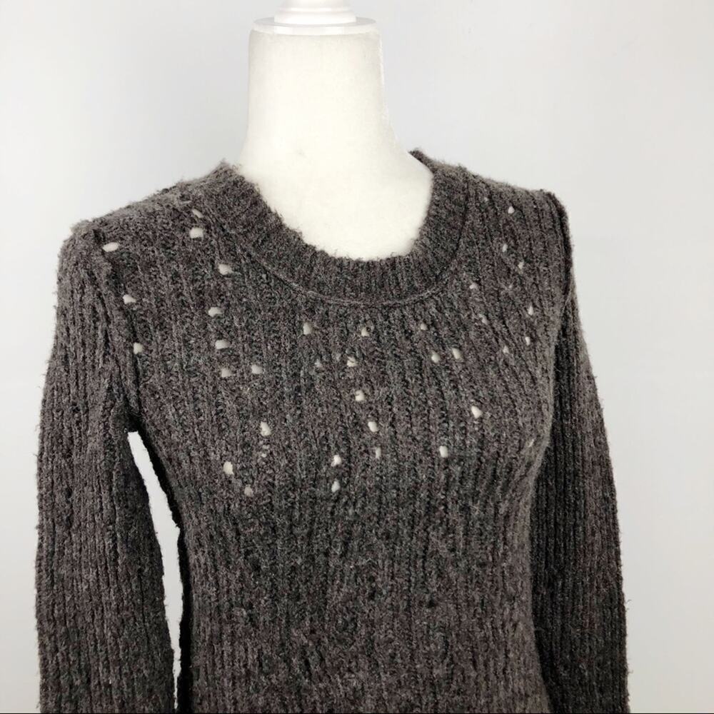 Free People General Shrunken Pullover Sweater in Brown XS - Picture 5 of 15